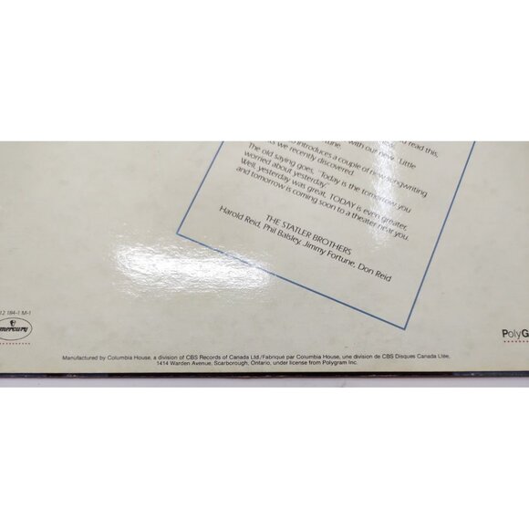 The Statler Brothers Today (1983) Vinyl LP Country Gospel Record - Picture 3 of 8